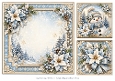 8x8 Winter Snowman - Blank Insert