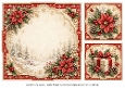 8x8 Ornate Christmas Penguin - Blank Insert