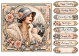 8X8 Art Deco Vintage Quick Card Front with Sentiments