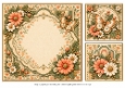 8x8 Vintage Floral - Blank Insert