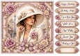 8X8 Vintage Floral Quick Card Front with Sentiments 