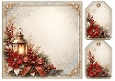 8x8 Elegant Christmas Lantern - Blank Insert 