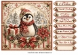 8x8 Festive Little Penguin - Quick Card Front with Sentiments 