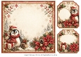 8x8 Festive Little Penguin - Blank Insert