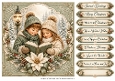 8x8 Vintage Christmas Storytime - Quick Card Front with Sentiments