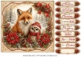 8x8 Woodland Christmas - Quick Card Front with Sentiments 