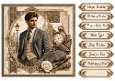 8x8 Vintage Gentleman Quick Card Front with Sentiments & Gift Tags