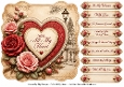 8x8 Vintage Valentine Quick Card Front with Sentiments