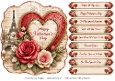 8x8 Vintage Parisian Valentine Quick Card Front with Sentiments