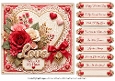 8x8 Romantic Hearts Quick Card Front with Sentiments