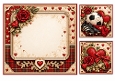 8x8 Romantic Football Valentine - Blank Insert & Gift Tags