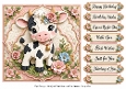 8x8 Precious Cow Quick Card Front with Sentiments