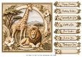 8x8 Safari Friends Quick Card Front with Sentiments