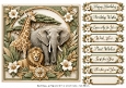 8x8 Safari Friends 2 Quick Card Front with Sentiments
