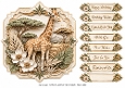 8x8 Safari Giraffe Quick Card Front with Sentiments