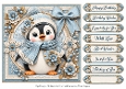 8x8 Winter Penguin Quick Card Front with Sentiments