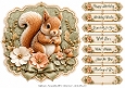 8x8 Woodland Squirrel Quick Card Front with Sentiments 