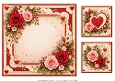 8x8 Romantic Hearts  - Blank Insert 