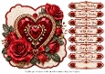 8x8 Ruby Heart - Quick Card Front with Sentiments