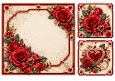 8x8 Ruby Heart - Blank Insert