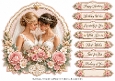 8x8 Romantic Brides - Quick Card Front with Sentiments