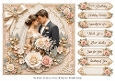 8x8 Romantic Wedding 3 - Quick Card Front with Sentiments