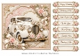 8x8 Vintage Wedding Car 2 - Quick Card Front with Sentiments