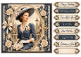 8x8 Vintage Glamour - Quick Card Fron with Sentiment
