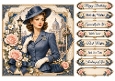 8x8 Vintage Parisian - Quick Card Fron with Sentiment