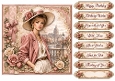 8x8 Vintage Rose - Quick Card Fron with Sentiment