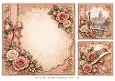 8x8 Vintage Rose - Blank Insert