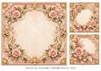 8x8 Vintage Victorian Rose - Blank Insert