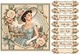8x8 Vintage Victorian - Quick Card Fron with Sentiment