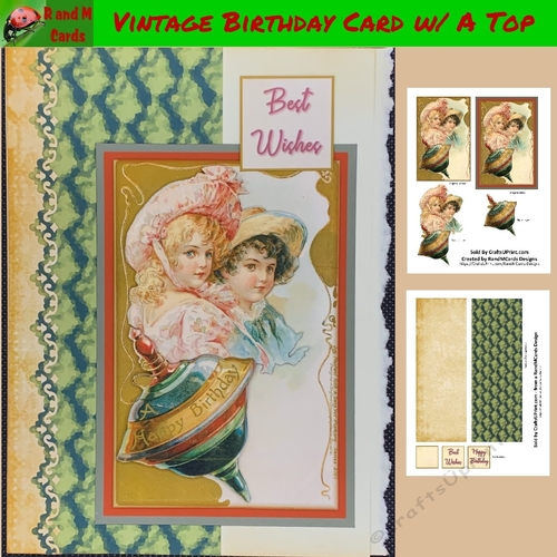 Vintage Happy Birthday w/ a Top