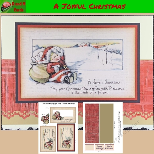 A Joyful Christmas - Vintage Card