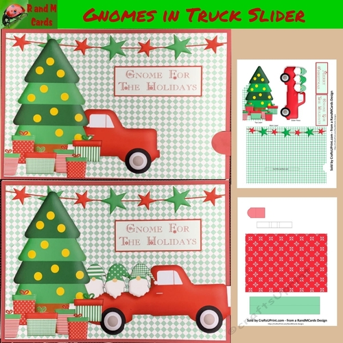 Christmas Gnomes in a Truck
