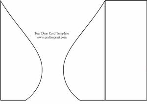 Tear Drop Card Template