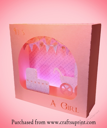 Its A Girl box card