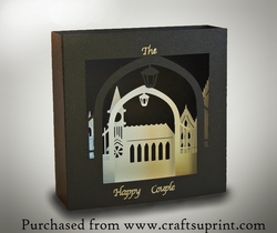 Church and arches 3D box card