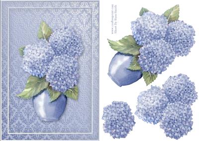 Vase of Hydrangeas Card Front