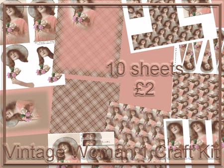 Vintage Woman 1 Craft Kit
