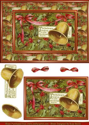 Bells & Holly Card Front