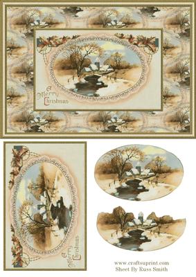 'a Merry Christmas' Card Front