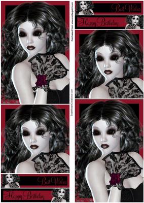 Gothic Woman Topper