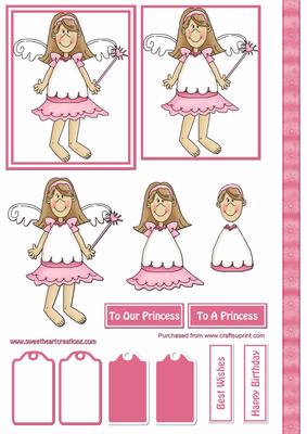 Pink Fairy Princess Topper