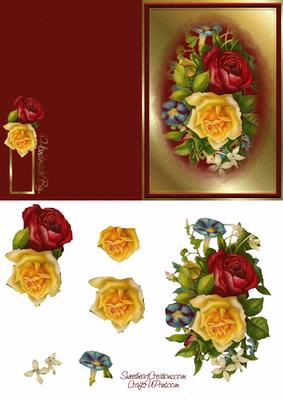 Victorian Roses Card