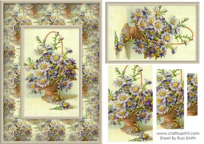 Purple Flowers Quick Card