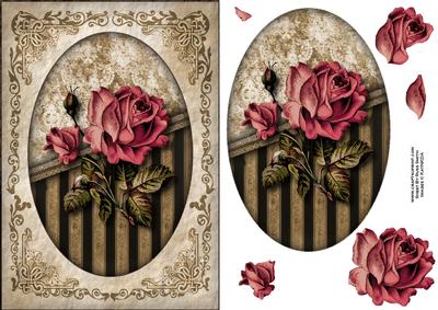 Antique Roses Quick Card