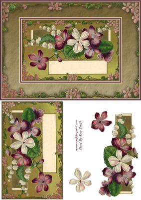 Purple Flowers Quick Card