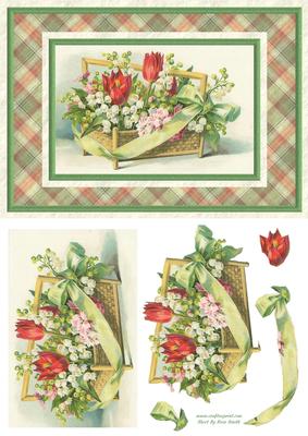 Basket of Flowers Quick Card